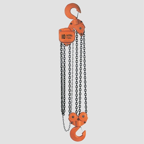 TECLE MANUAL 10T VL CARGA 9x27mm(4) G80 - MANDO 5.5x23x19mm(2) VITAL